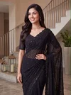 Aafreen By Dvd Fandy Satin Sequence Work Saree